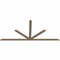 Ekena Millwork Saratoga Smooth Timber Gable Bracket, Douglas Fir, 96"W x 44"H x 1 1/2"D x 3 1/2"F, 11/12 Pitch GBW096X44X0204SAR00SDF - alternate 2